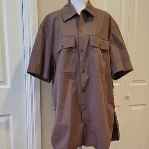 Lemaire Mauve Short Sleeve Shirt